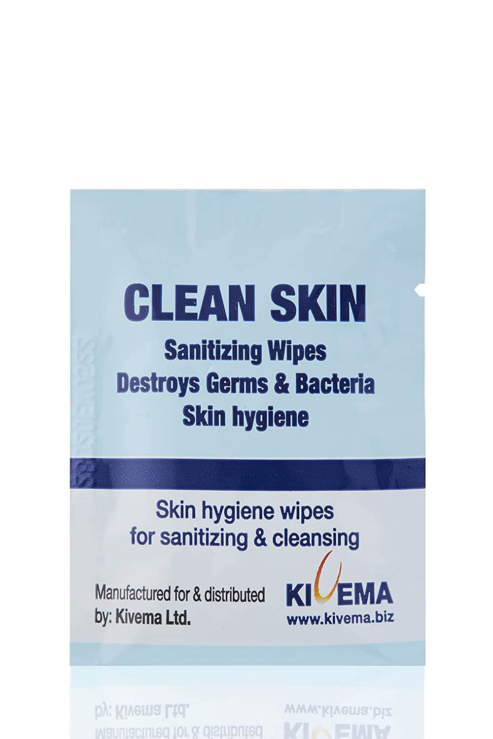 Kivema 200-Count Sanitizing Hand Wipes in a box, showcasing individually wrapped wipes for hygiene and convenience.