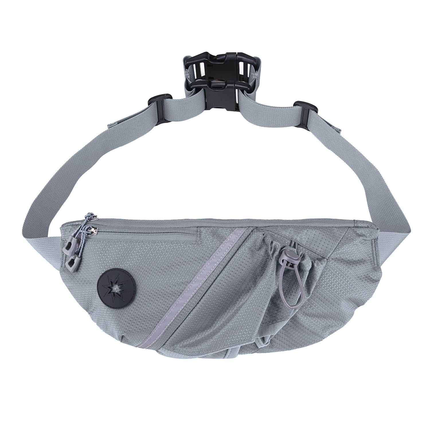 Portable Pet Dog Training Bag in various colors, featuring a double buckle design for hands-free convenience.