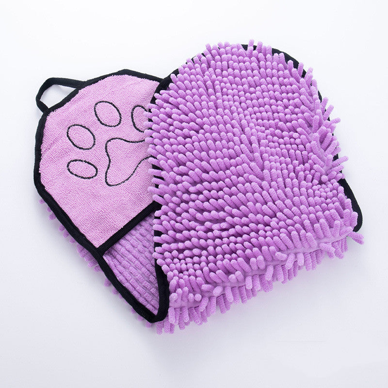 Quick-drying cat bath towel in various colors, designed for efficient pet drying after baths.