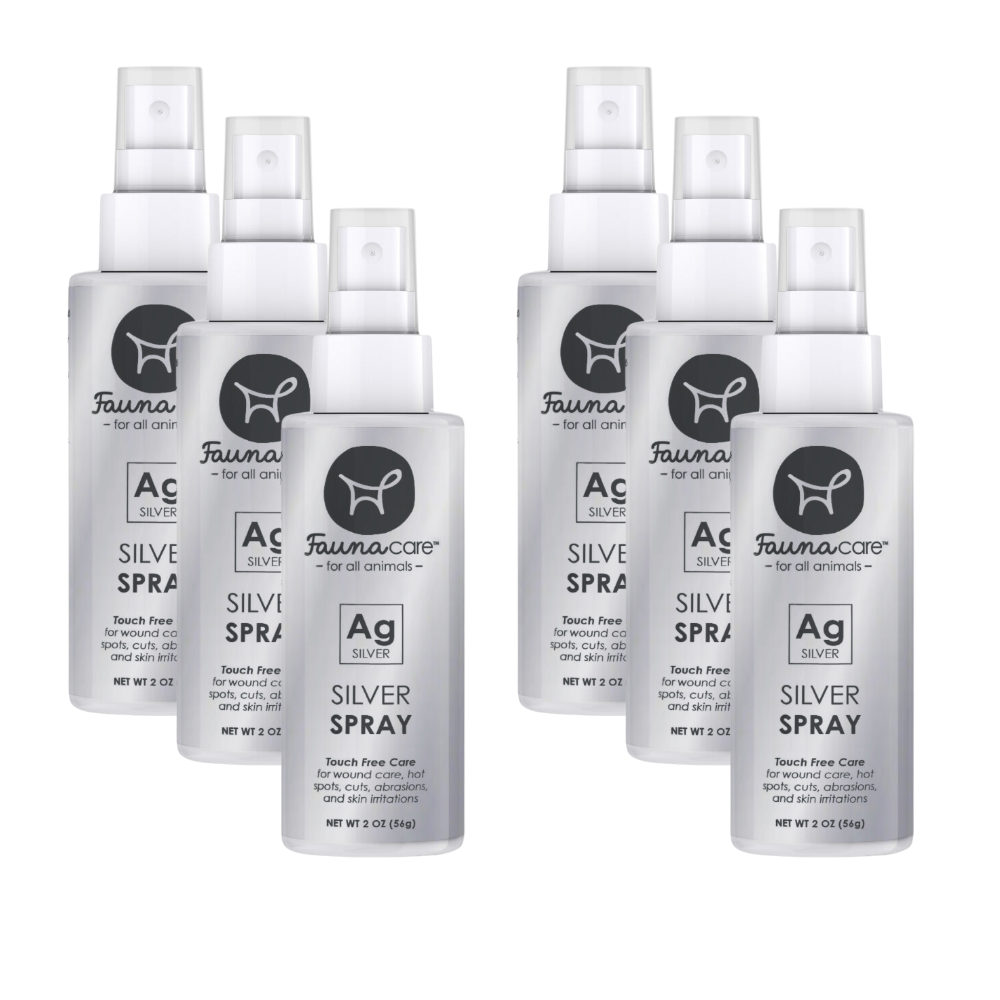 A 2oz bottle of Silver Spray designed for wound care and skin healing, featuring a spray nozzle for easy application.