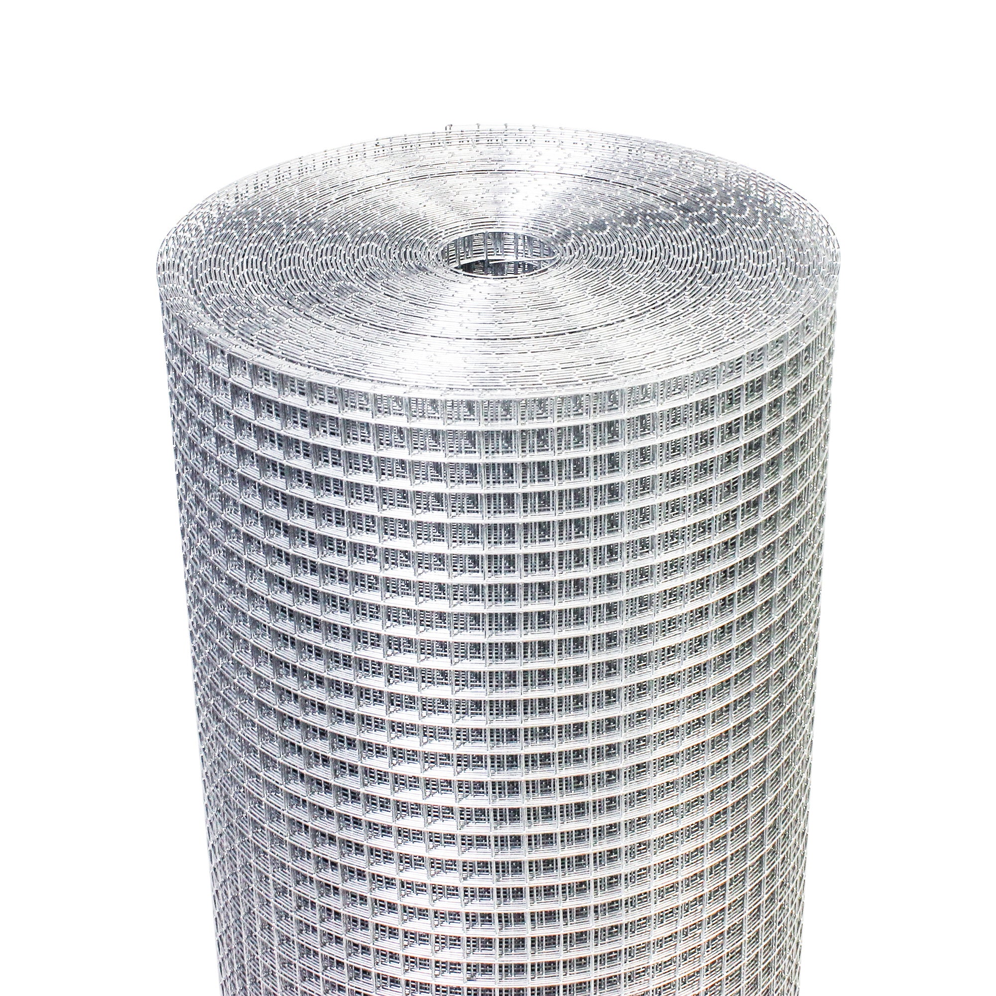 36inx100ft 1/4 in 23 Gauge hardware cloth roll, showcasing its galvanized steel mesh design for fencing and gardening applications.