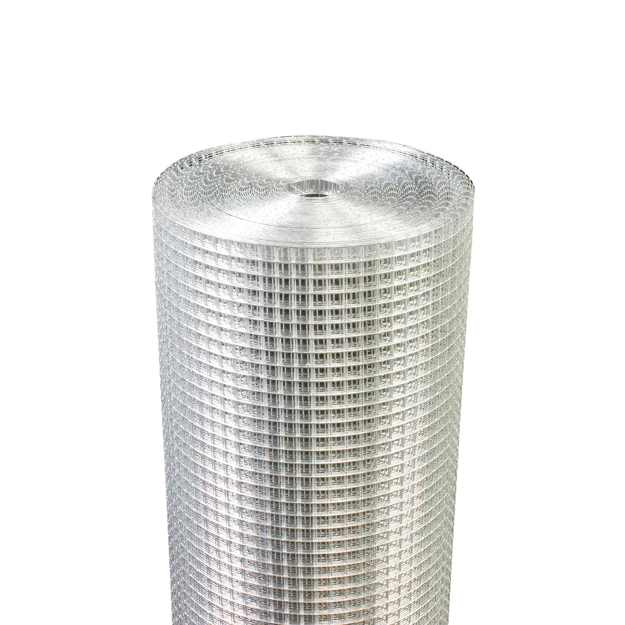 36inx100ft 1/4 in 23 Gauge hardware cloth roll, showcasing its galvanized steel mesh design for fencing and gardening applications.