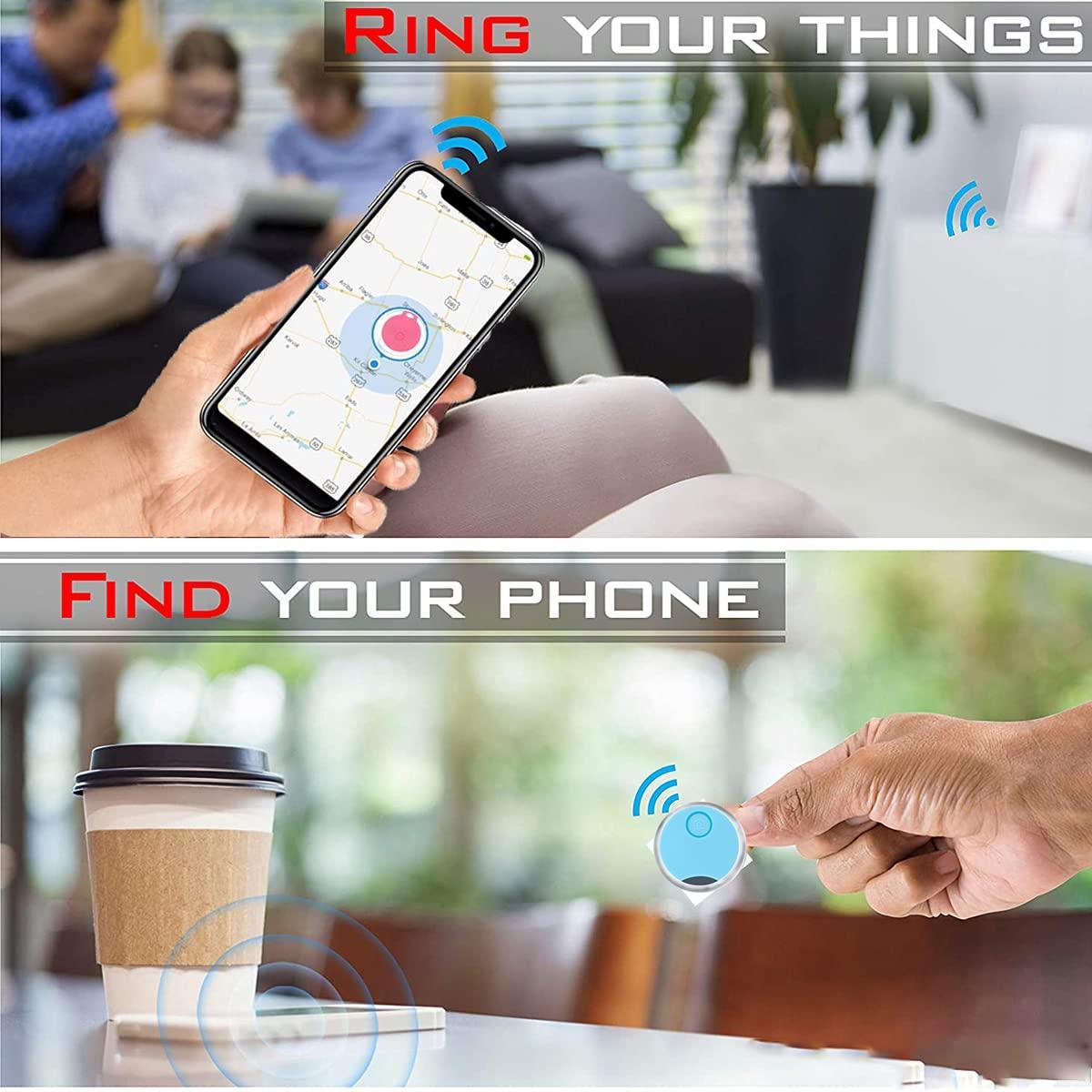 Bluetooth 4.0 Smart positioning anti-loss device in a sleek design, ideal for tracking pets, keys, and wallets.