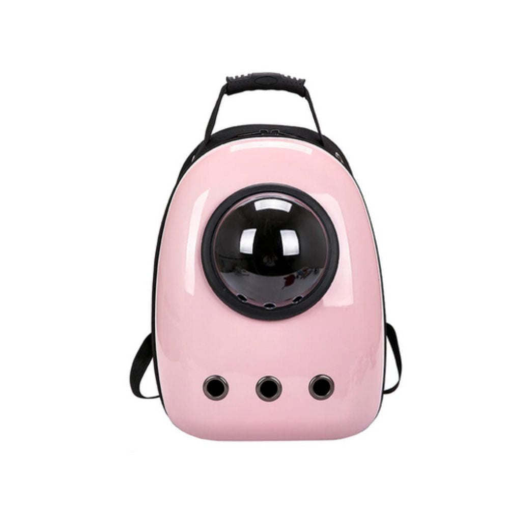 A stylish Pet Breathable Traveling Backpack featuring breathable panels, designed for comfortable pet travel with ample storage space.