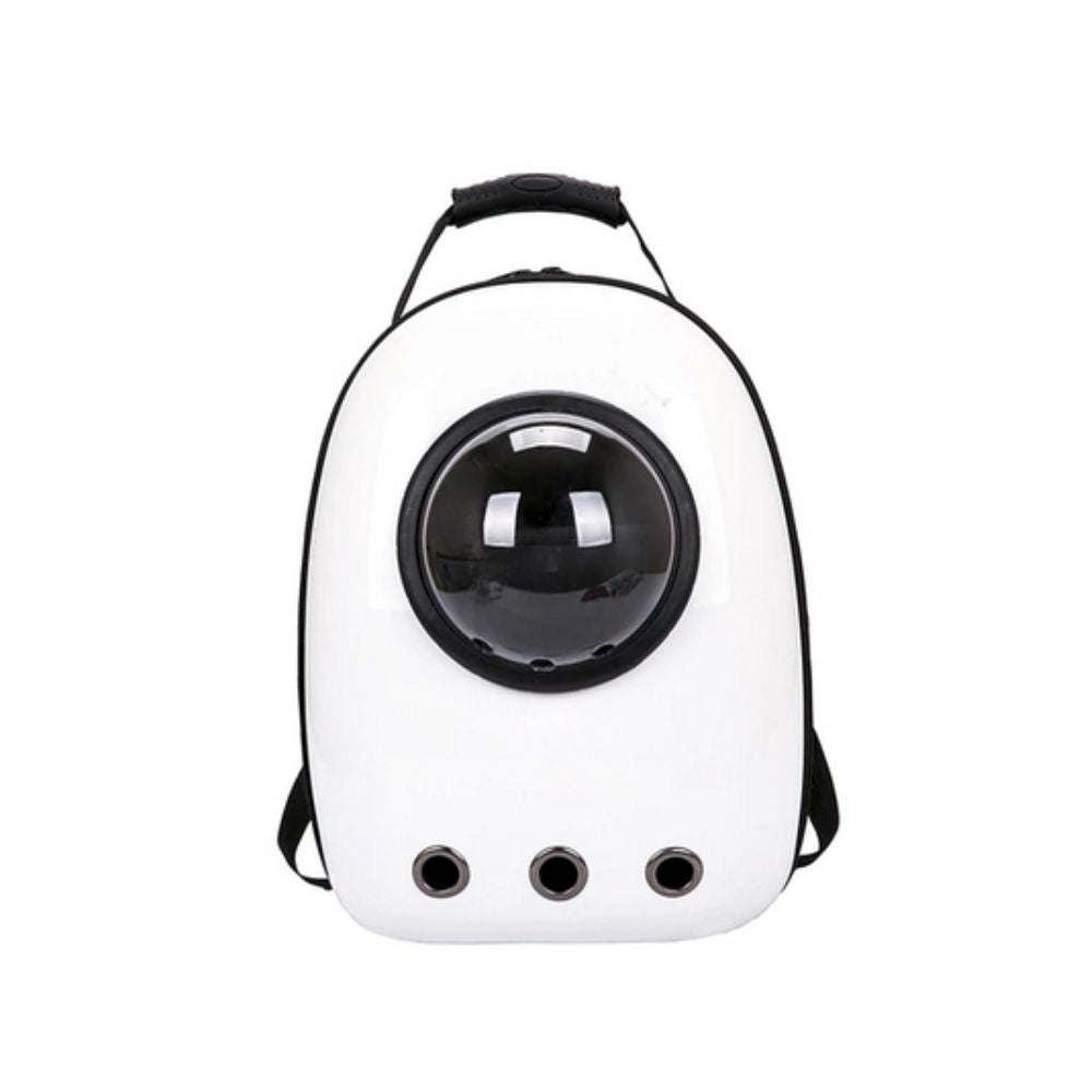 A stylish Pet Breathable Traveling Backpack featuring breathable panels, designed for comfortable pet travel with ample storage space.