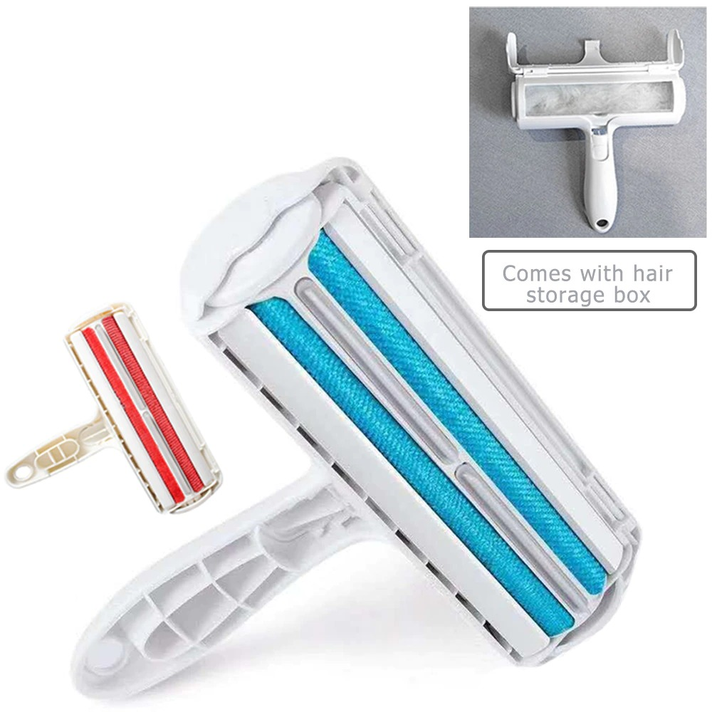 Pet Hair Roller Remover Lint Brush designed for easy hair removal from pets, featuring a reusable design and durable materials.