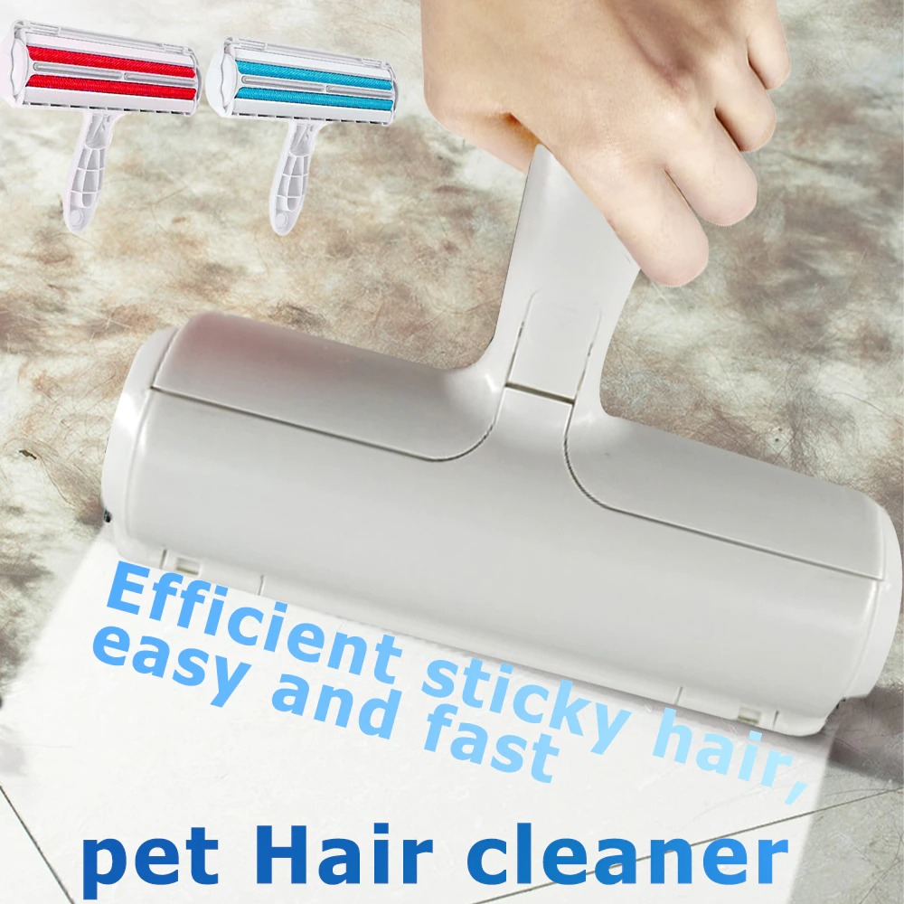 Pet Hair Roller Remover Lint Brush designed for easy hair removal from pets, featuring a reusable design and durable materials.