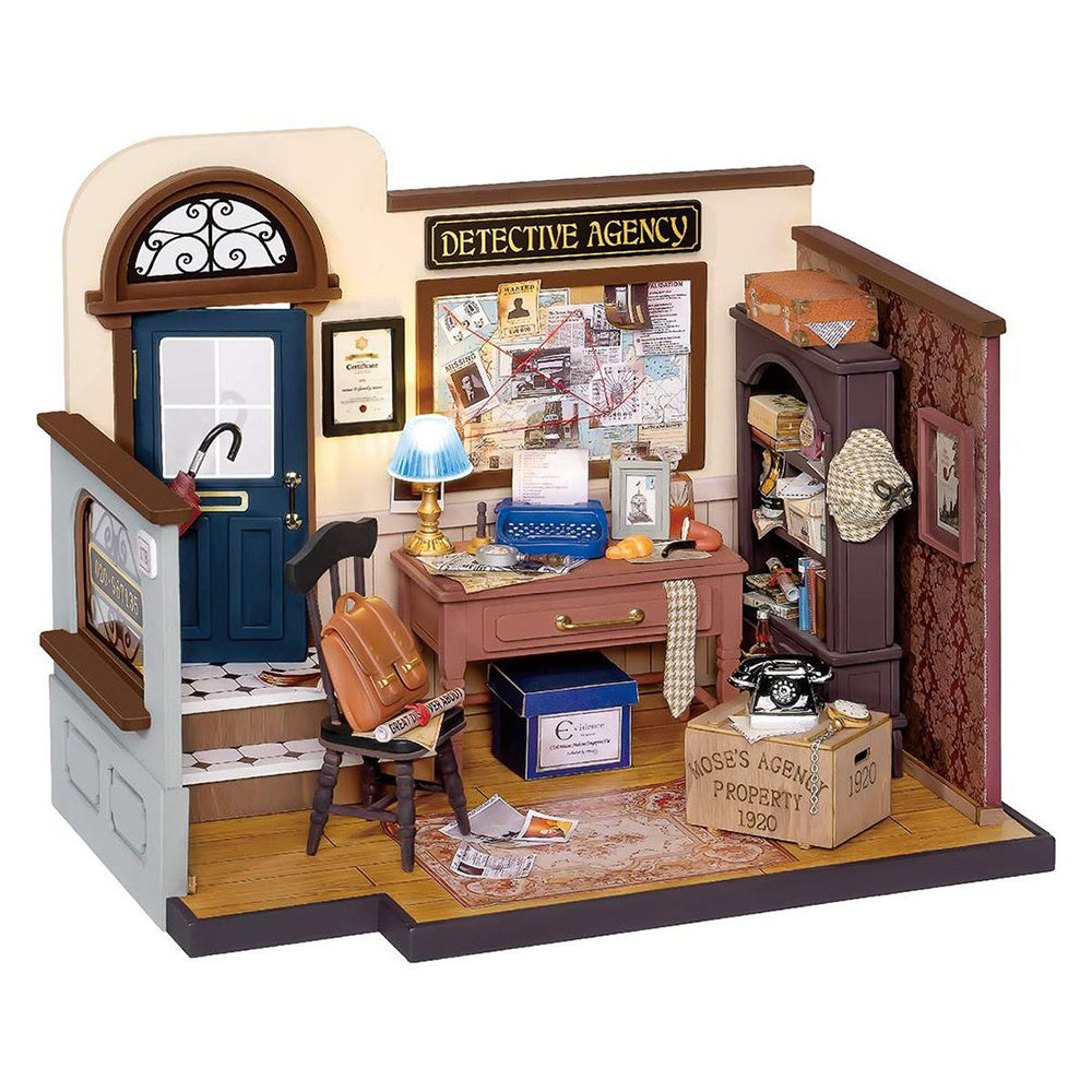 Rolife Mystic Archives DIY Miniature House showcasing intricate wooden design and detailed interior.