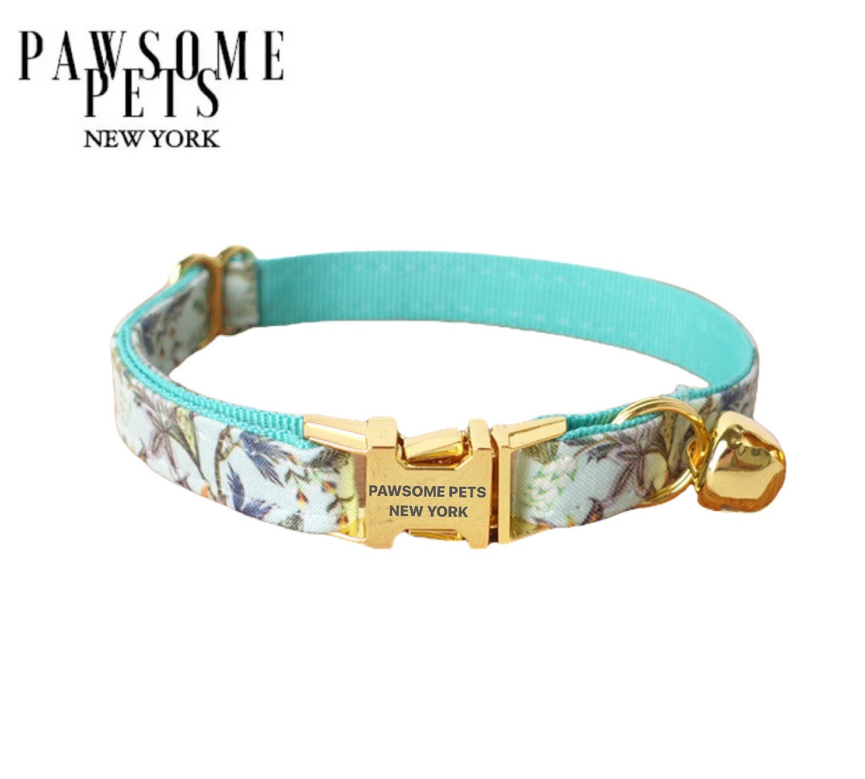 Main SMALL SIZE DOG & CAT COLLAR - ICE SNOW GREEN image