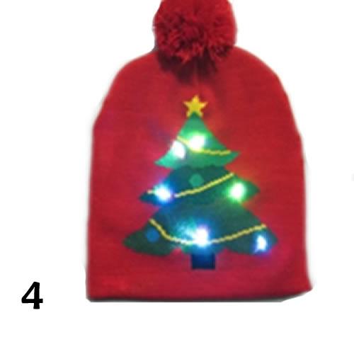 Colorful Pom Pom Party Holiday Hats with LED lights, featuring festive designs like snowmen and Christmas trees, perfect for holiday celebrations.