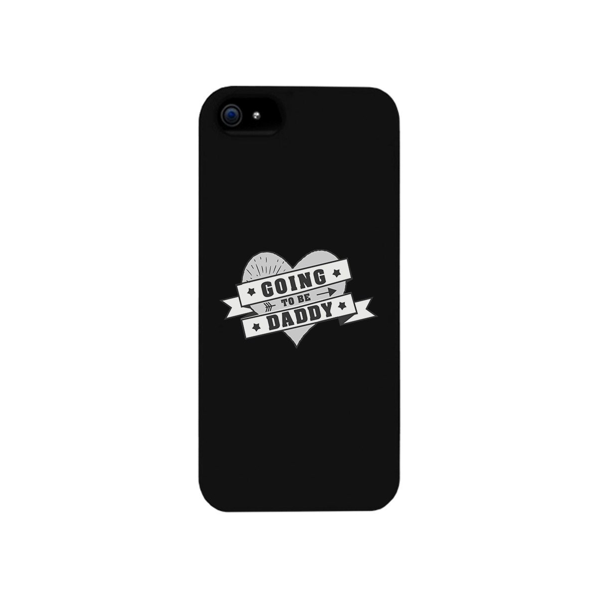 Going To Be Daddy Black Phone Case featuring a humorous design, made from durable hard plastic with a rubberized grip for added protection.