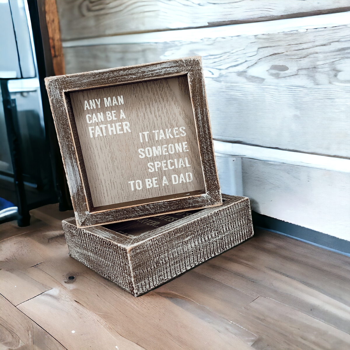 Someone Special 5" wooden framed sign celebrating fatherhood, featuring a heartfelt message.