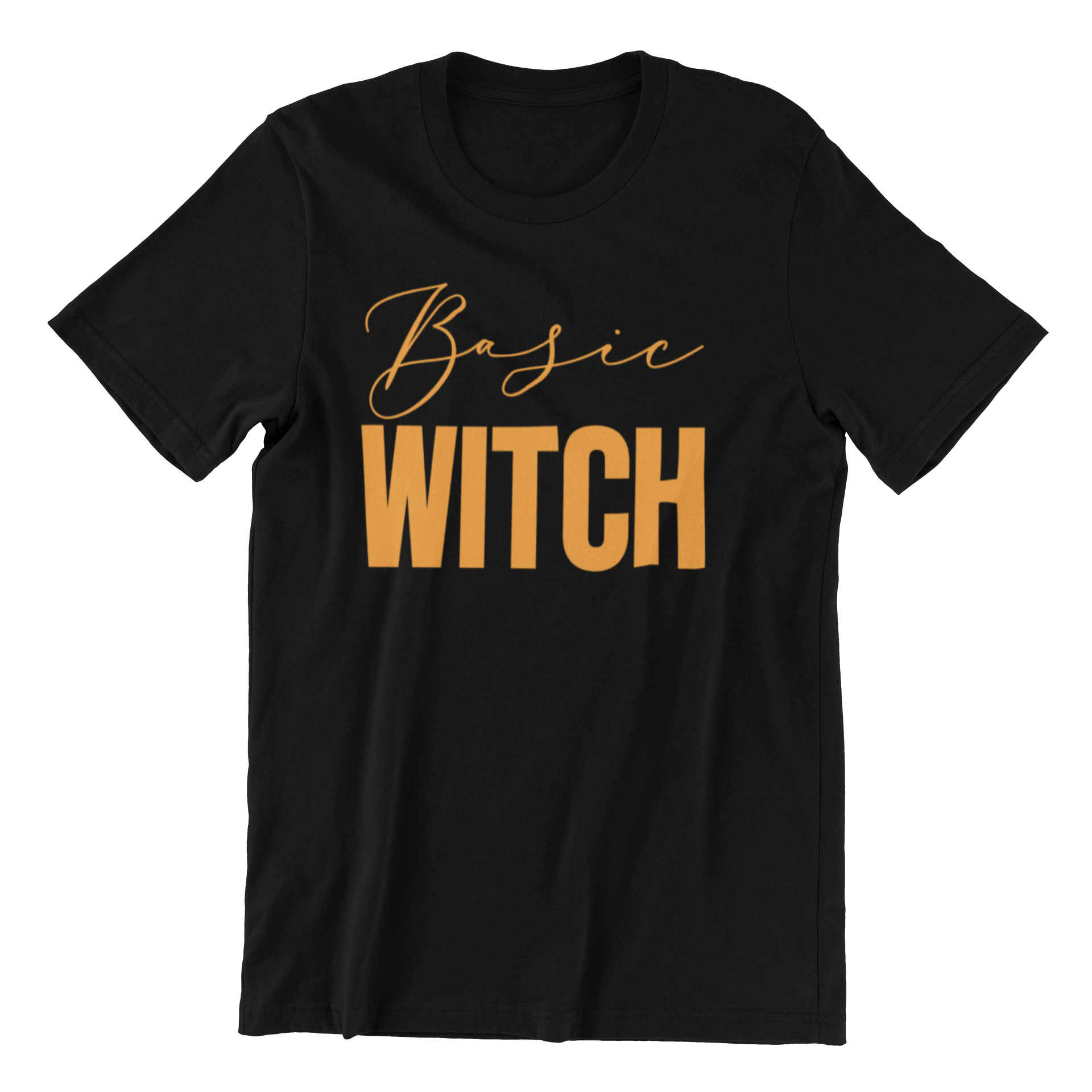 Basic Witch Unisex Shirt featuring a classic fit, made from 100% preshrunk cotton, displayed on a neutral background.