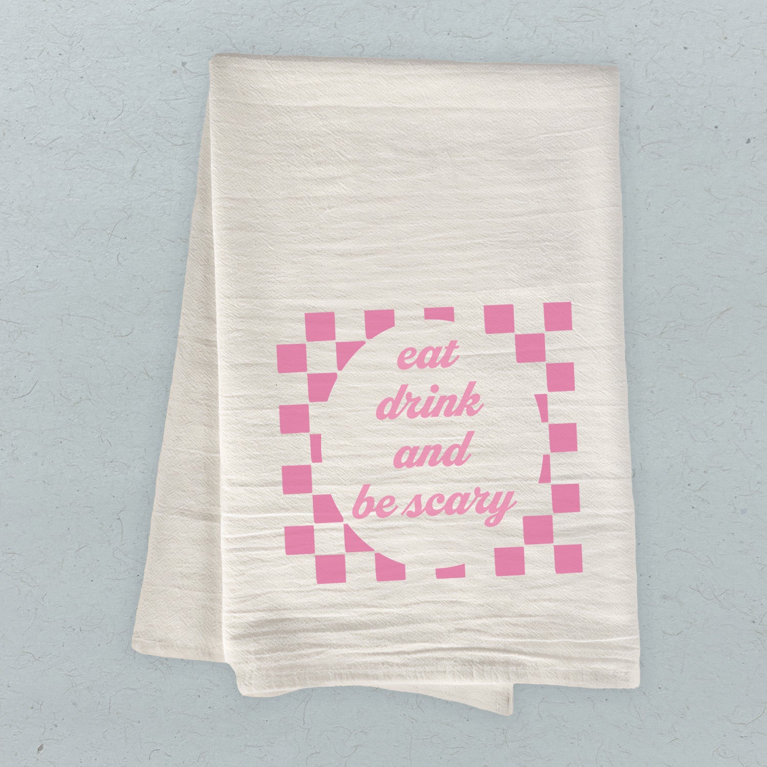 Main Eat Drink and Be Scary - Cotton Tea Towel image