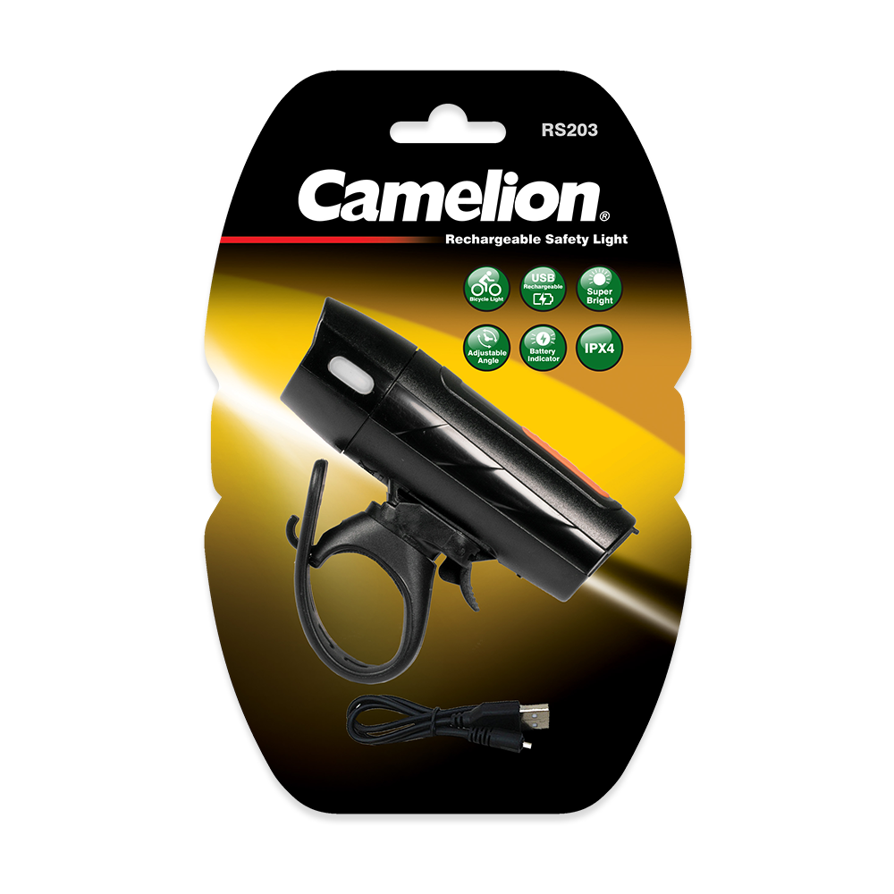 Main Camelion RS203 | Rechargeable Front LED Bicycle Safety Light image