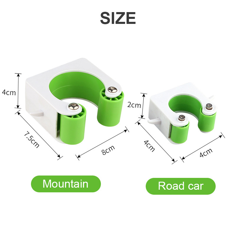 Portable Bicycle Wall Mount Hook designed for road and mountain bikes, featuring a buckle design for easy parking and space-saving capabilities.