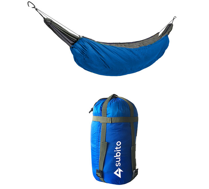 High Quality Outdoor Camping Warm Cover Cotton Hammock in vibrant colors, showcasing its soft TC cotton filling and durable nylon material, perfect for outdoor use.