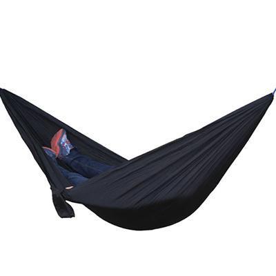 High Quality Portable Nylon Outdoor Backpacking Hammock in vibrant colors, showcasing its durable 210T nylon fabric and spacious design, ideal for outdoor relaxation.