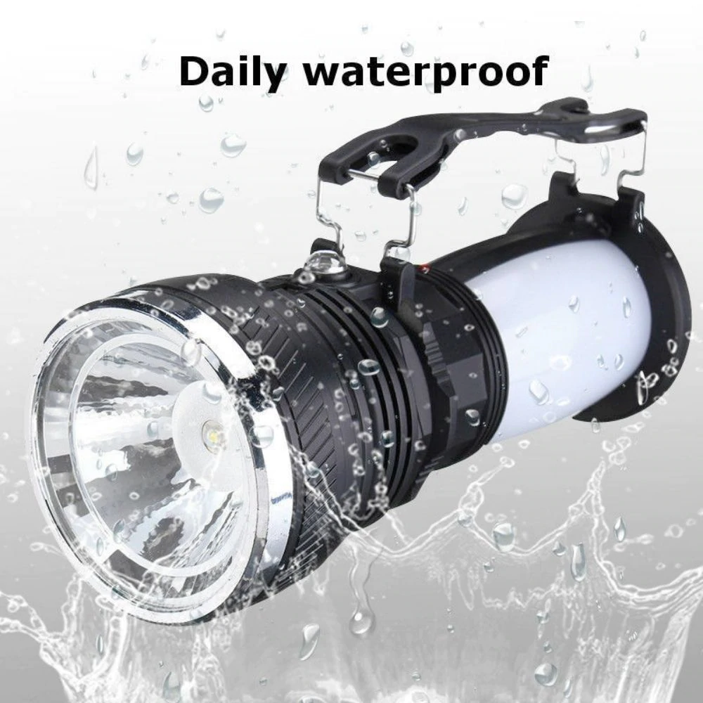 Multi Function Camping Light with three lighting modes, waterproof design, and solar charging capability, ideal for outdoor adventures.