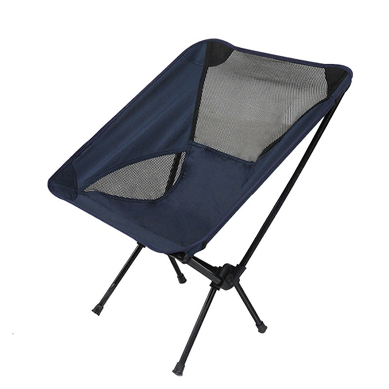 Ultralight Outdoor Folding Camping Chair in a natural setting, showcasing its lightweight design and durable fabric.