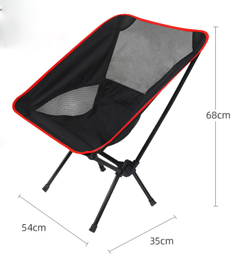 Ultralight Outdoor Folding Camping Chair in a natural setting, showcasing its lightweight design and durable fabric.