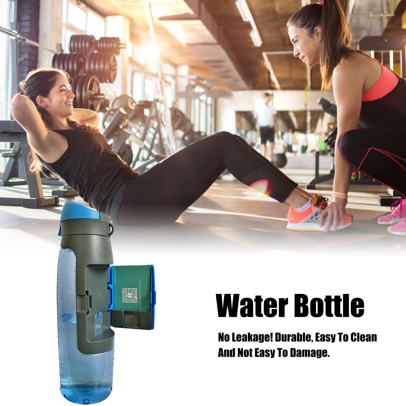 A sleek water bottle designed to look like a regular bottle, featuring a hidden compartment for storing valuables securely.