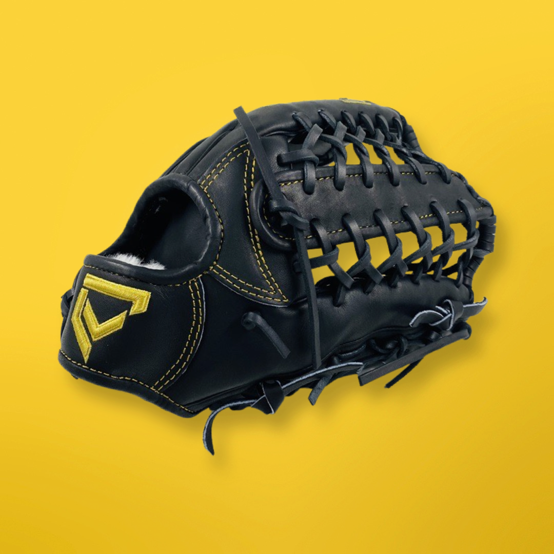 12.75 inch professional fielding glove made from Japanese Kip Leather, designed for right-handed throwers with a trapeze web.