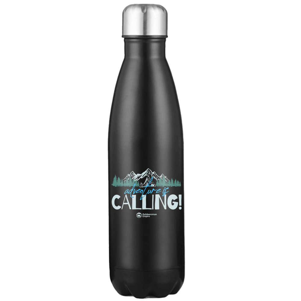 Adventure Camping 17oz Stainless Water Bottle with double-walled insulation and leakproof cap, perfect for outdoor activities.