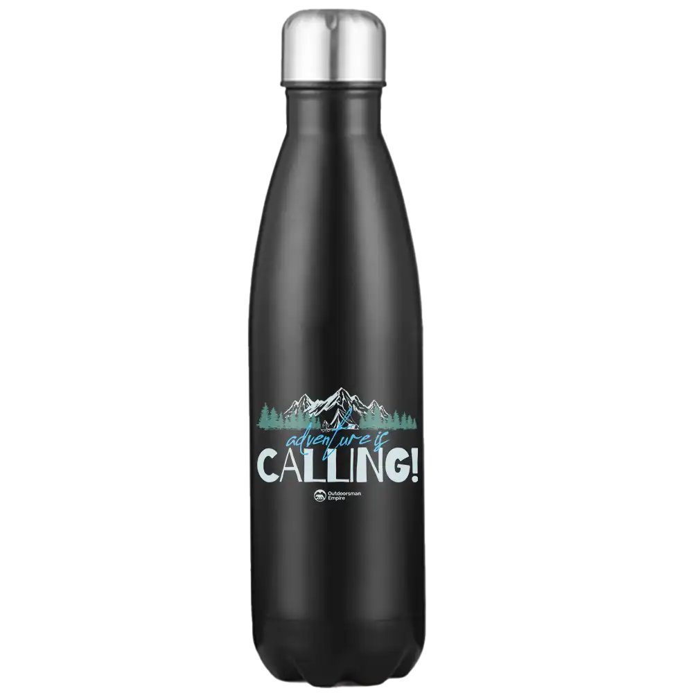 Adventure Camping 17oz Stainless Water Bottle with double-walled insulation and leakproof cap, perfect for outdoor activities.