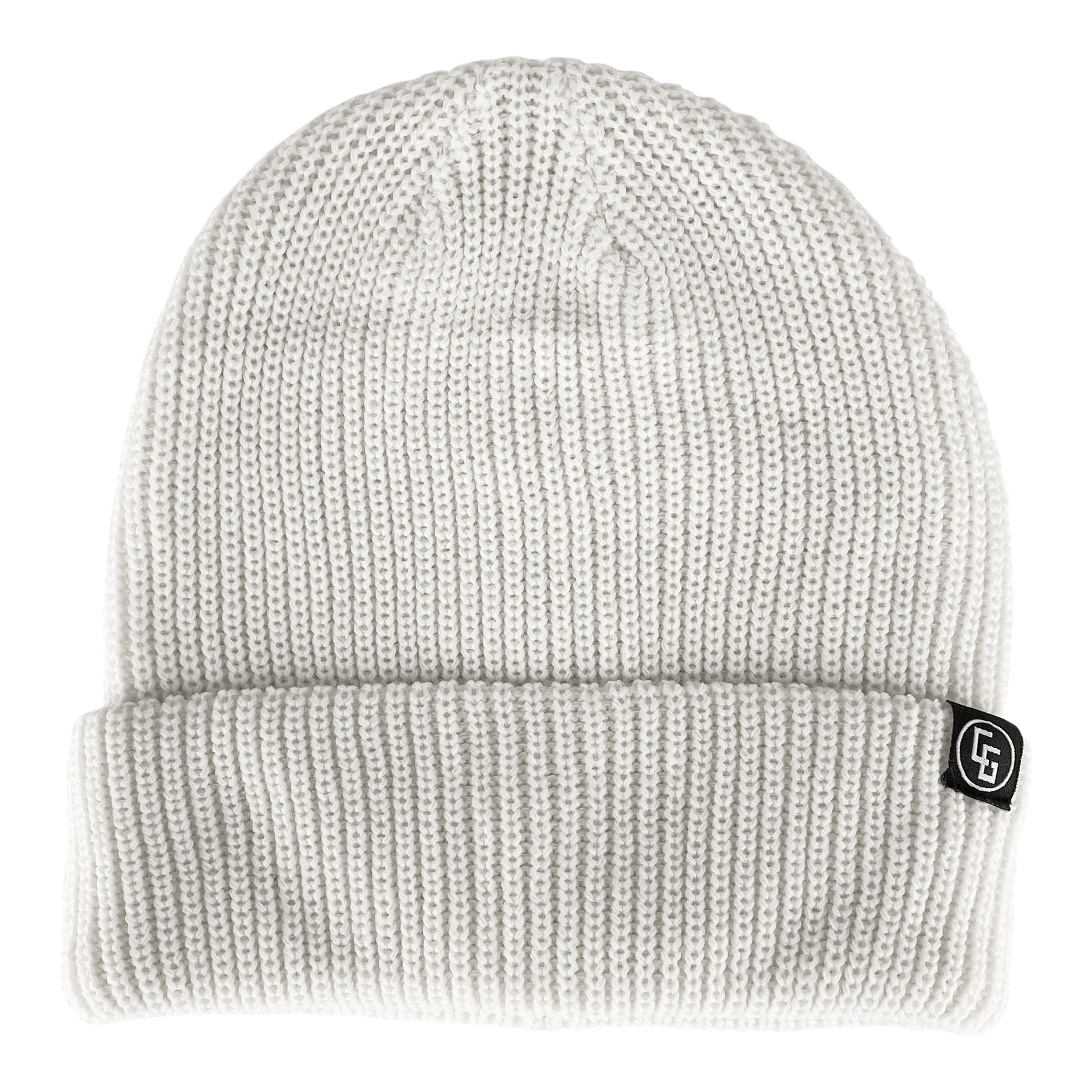 A cozy Basic Beanie made from 100% acrylic, featuring a regular fit, 1x1 rib knit design, and a custom woven label with an iron-on patch.