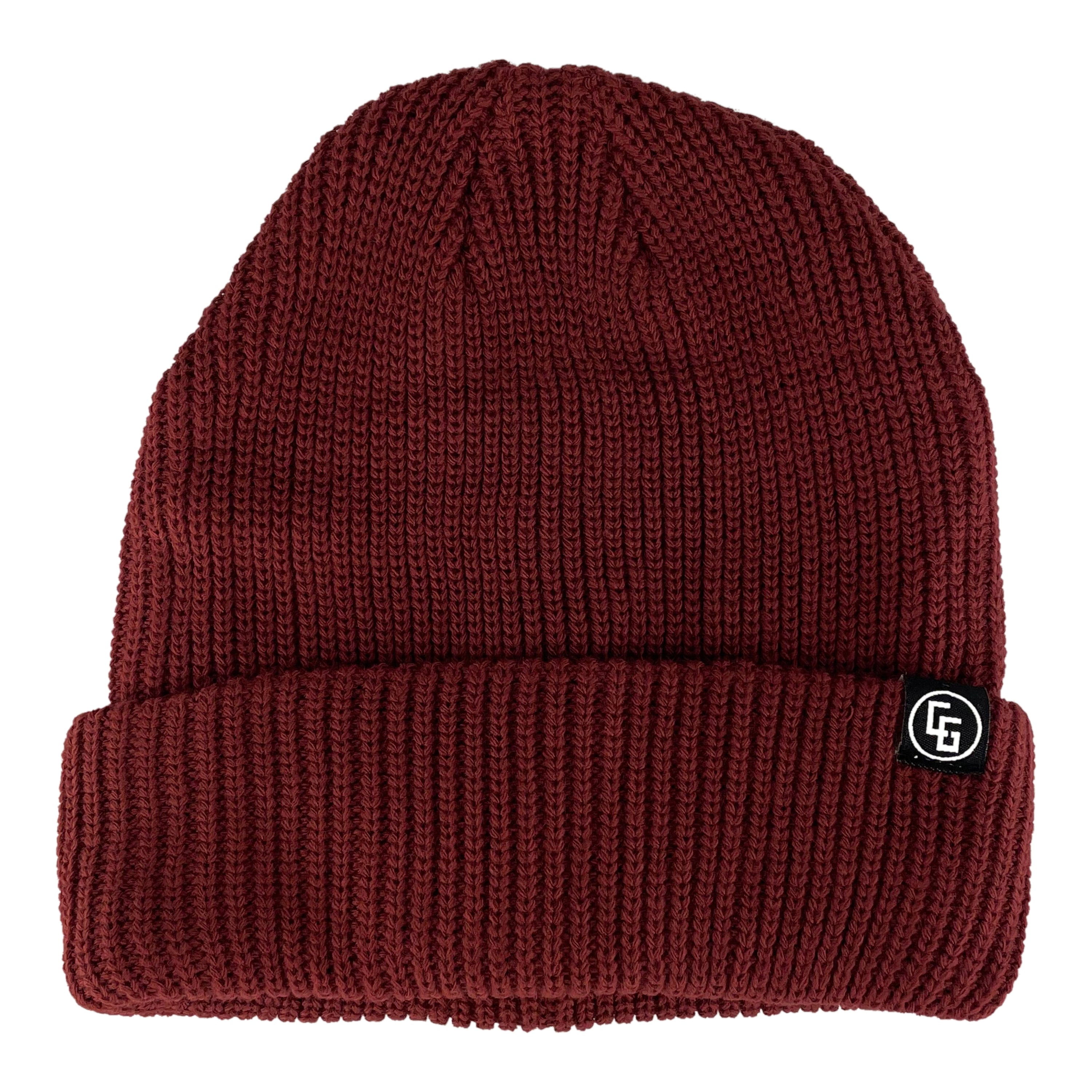 A cozy Basic Beanie made from 100% acrylic, featuring a regular fit, 1x1 rib knit design, and a custom woven label with an iron-on patch.