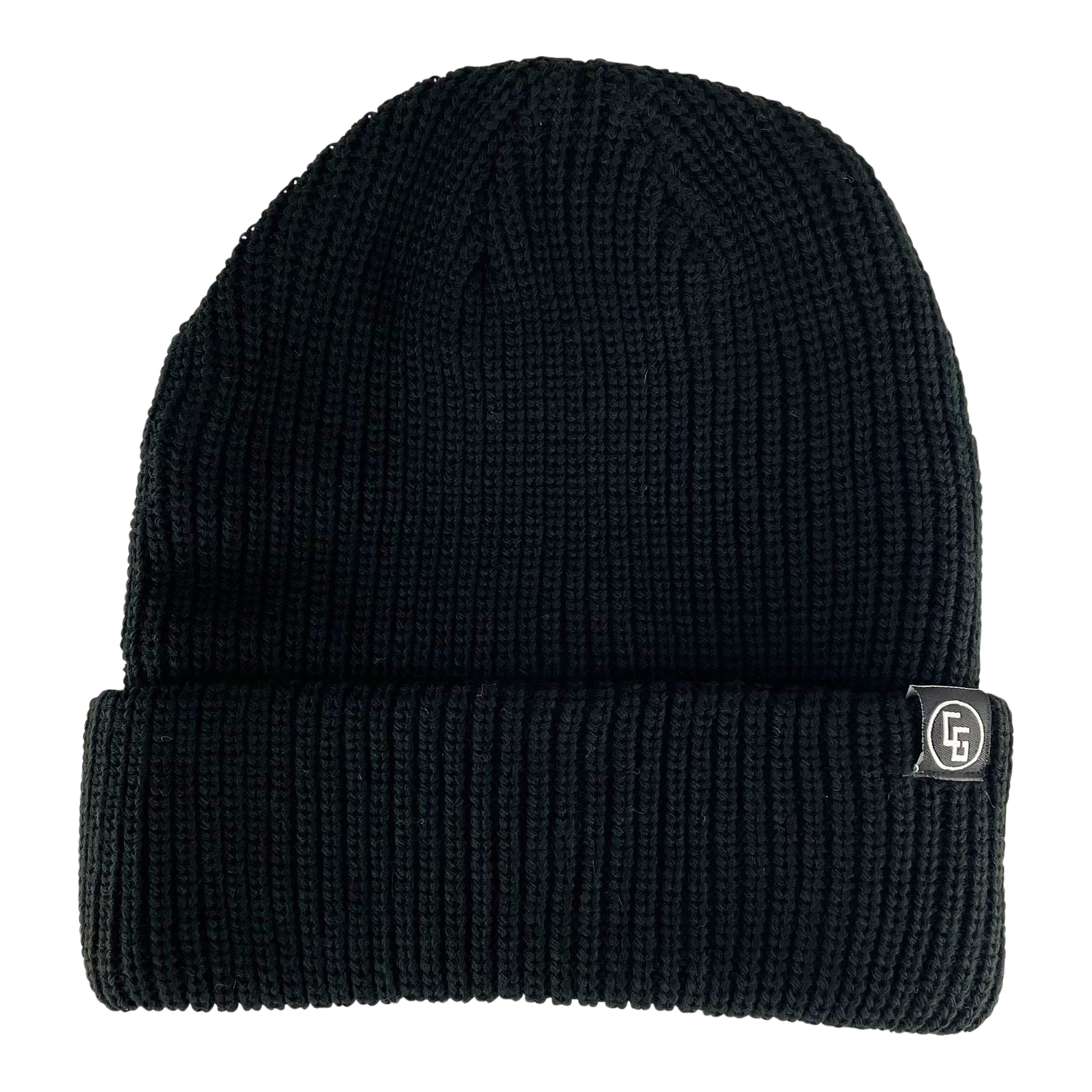 A cozy Basic Beanie made from 100% acrylic, featuring a regular fit, 1x1 rib knit design, and a custom woven label with an iron-on patch.