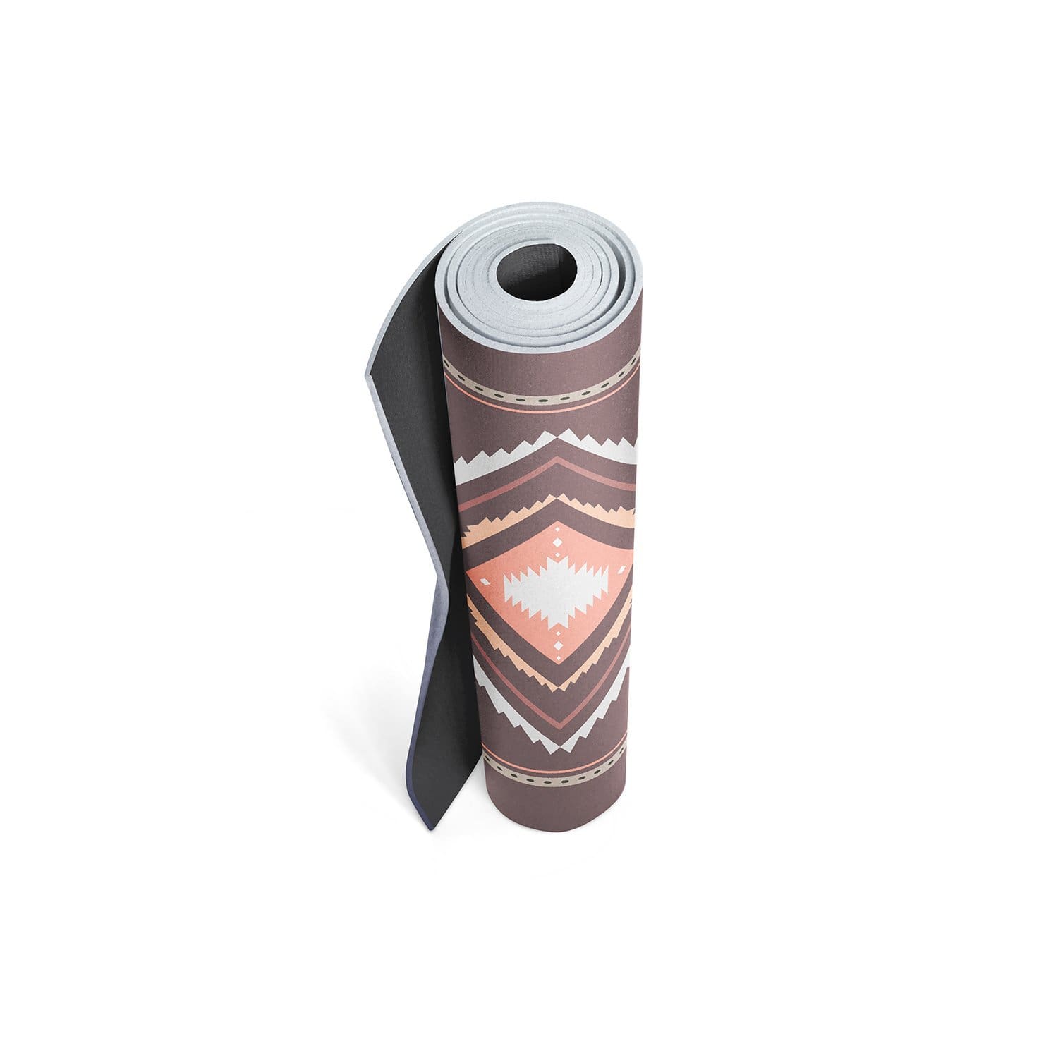 Betty Trekk Travel Yoga Mat in a serene outdoor setting, showcasing its lightweight design and textured surface.