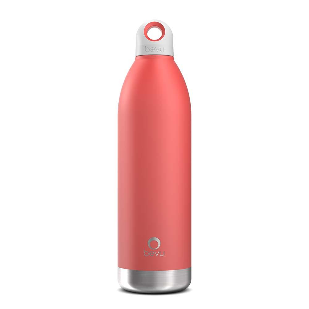 Bevu® DUO Insulated Bottle in various colors, showcasing its sleek design and double vacuum insulation feature.