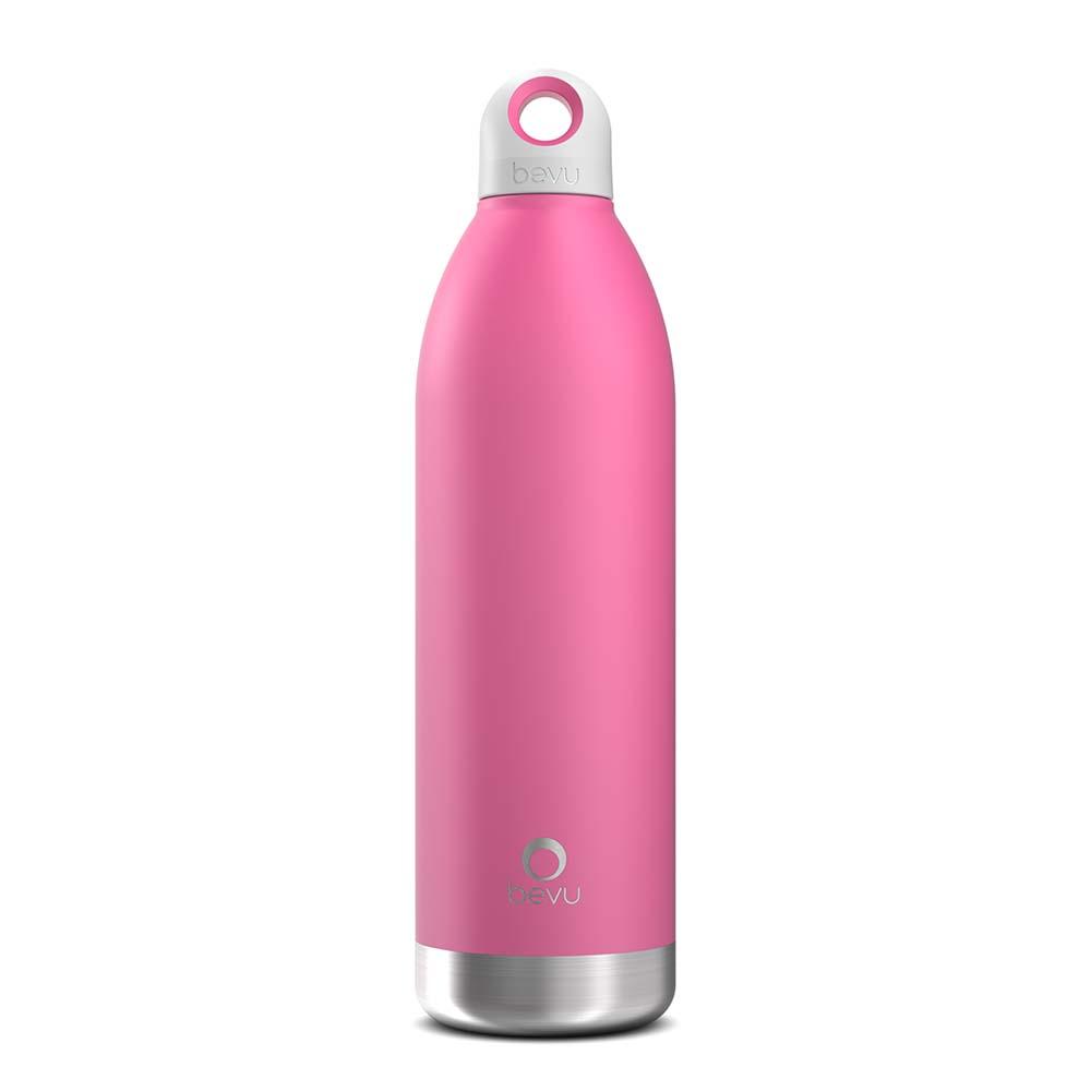 Bevu® DUO Insulated Bottle in various colors, showcasing its sleek design and double vacuum insulation feature.