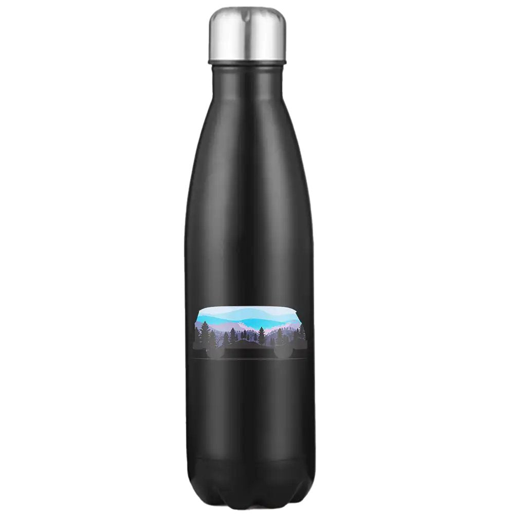 Camper 17oz Stainless Water Bottle with double-walled insulation and leakproof cap, featuring stylish UV printed design.