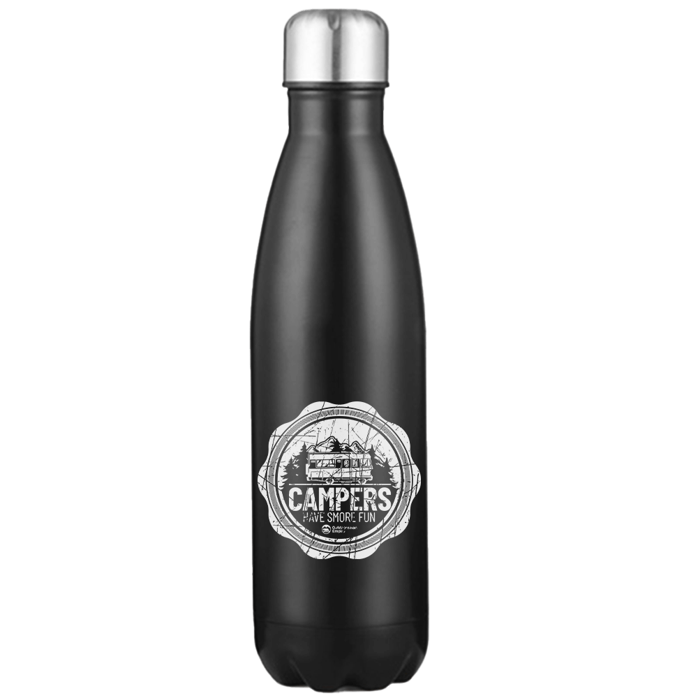 Camping Seal 17oz Stainless Steel Water Bottle with UV printed design, showcasing its durable and stylish features.