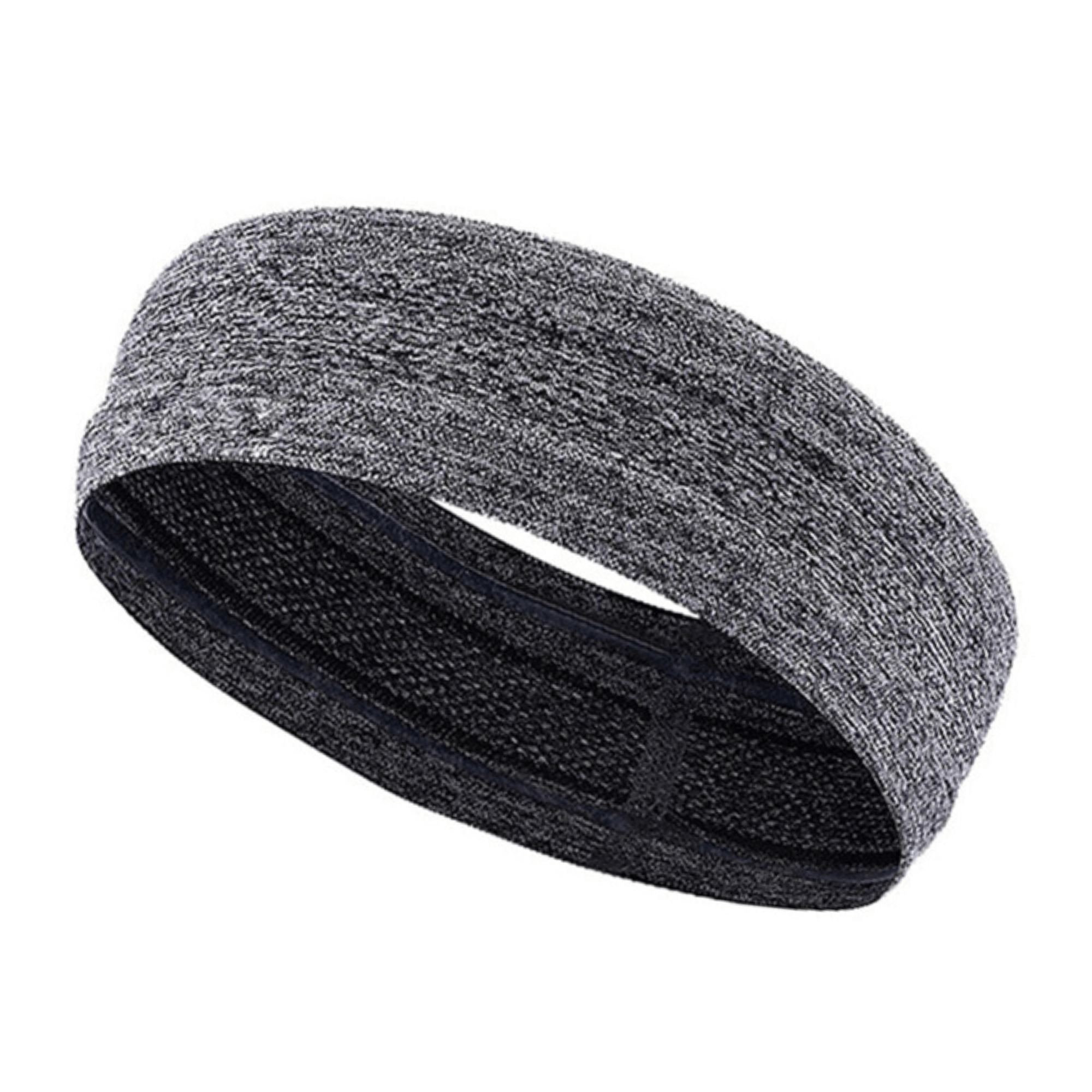 Cardio Cross-Training Headband made of breathable nylon-spandex blend, designed for comfort and moisture-wicking during workouts.