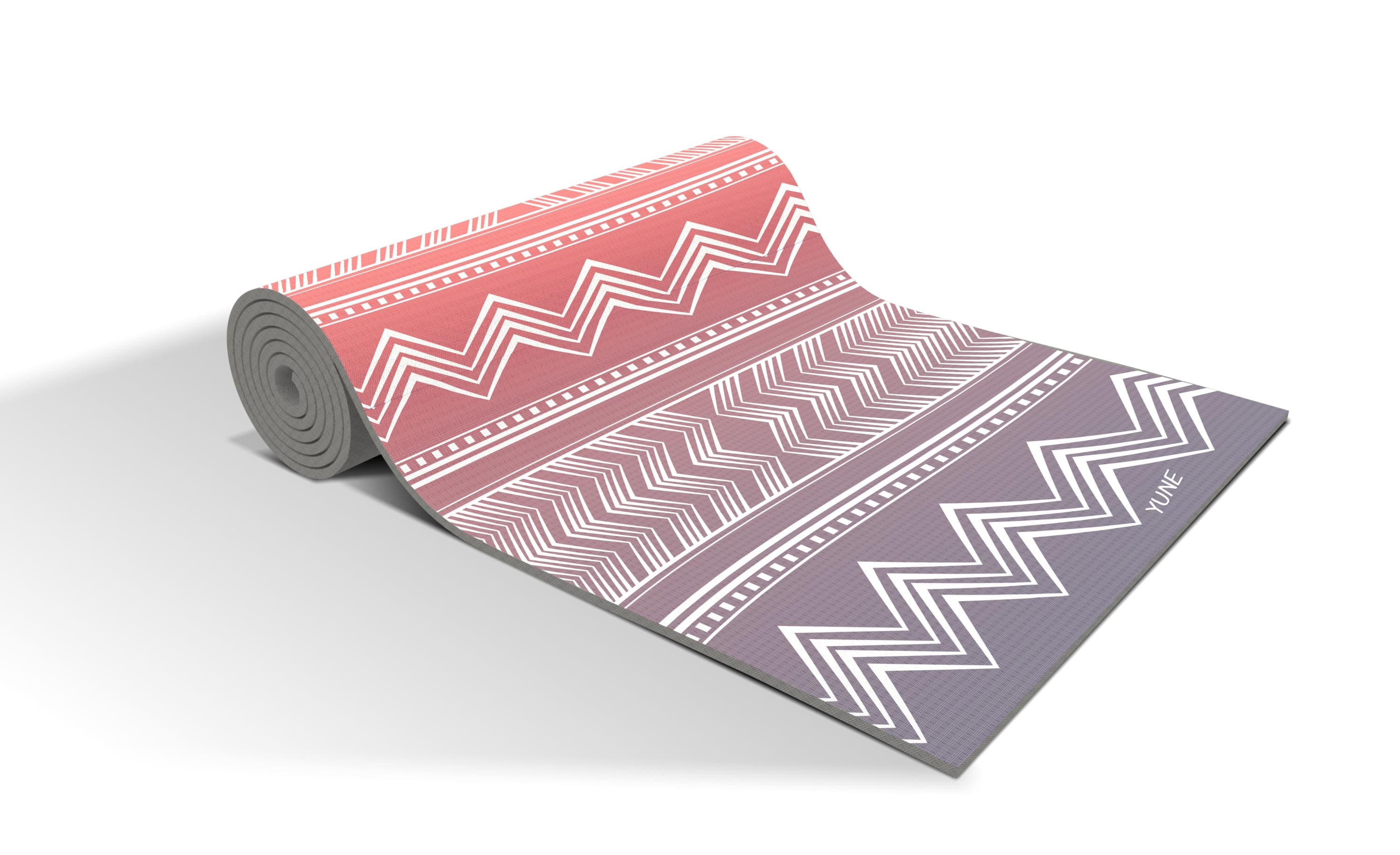 Cassady Trekk Travel Yoga Mat in vibrant design, showcasing its textured surface and eco-friendly materials.