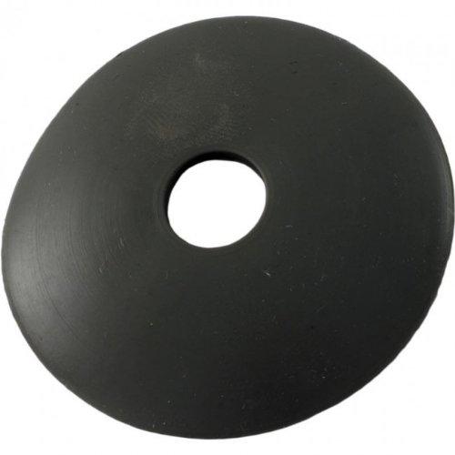 Black rubber cone washer.