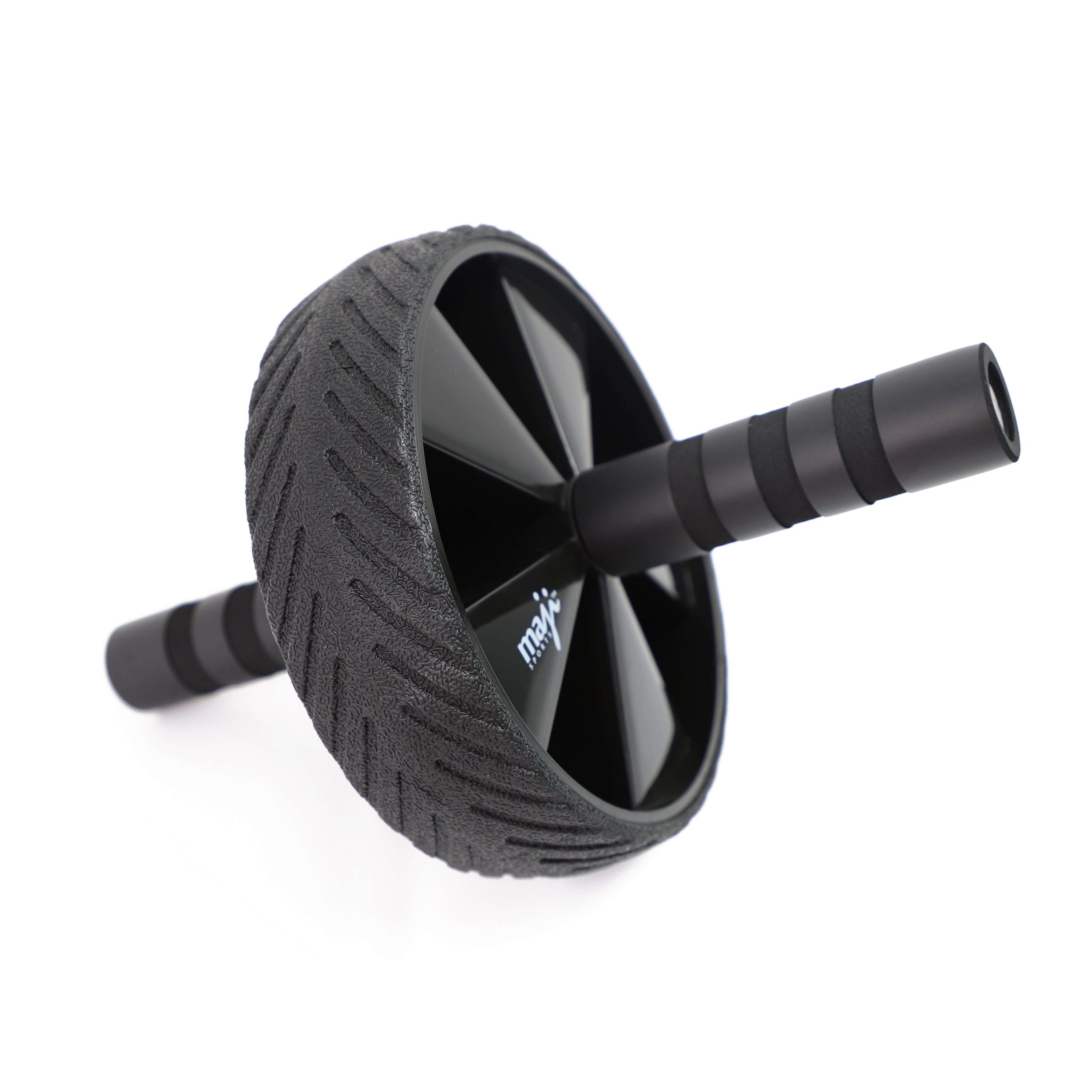 Core Training Ab Wheel with foam grip and durable design, ideal for core workouts.