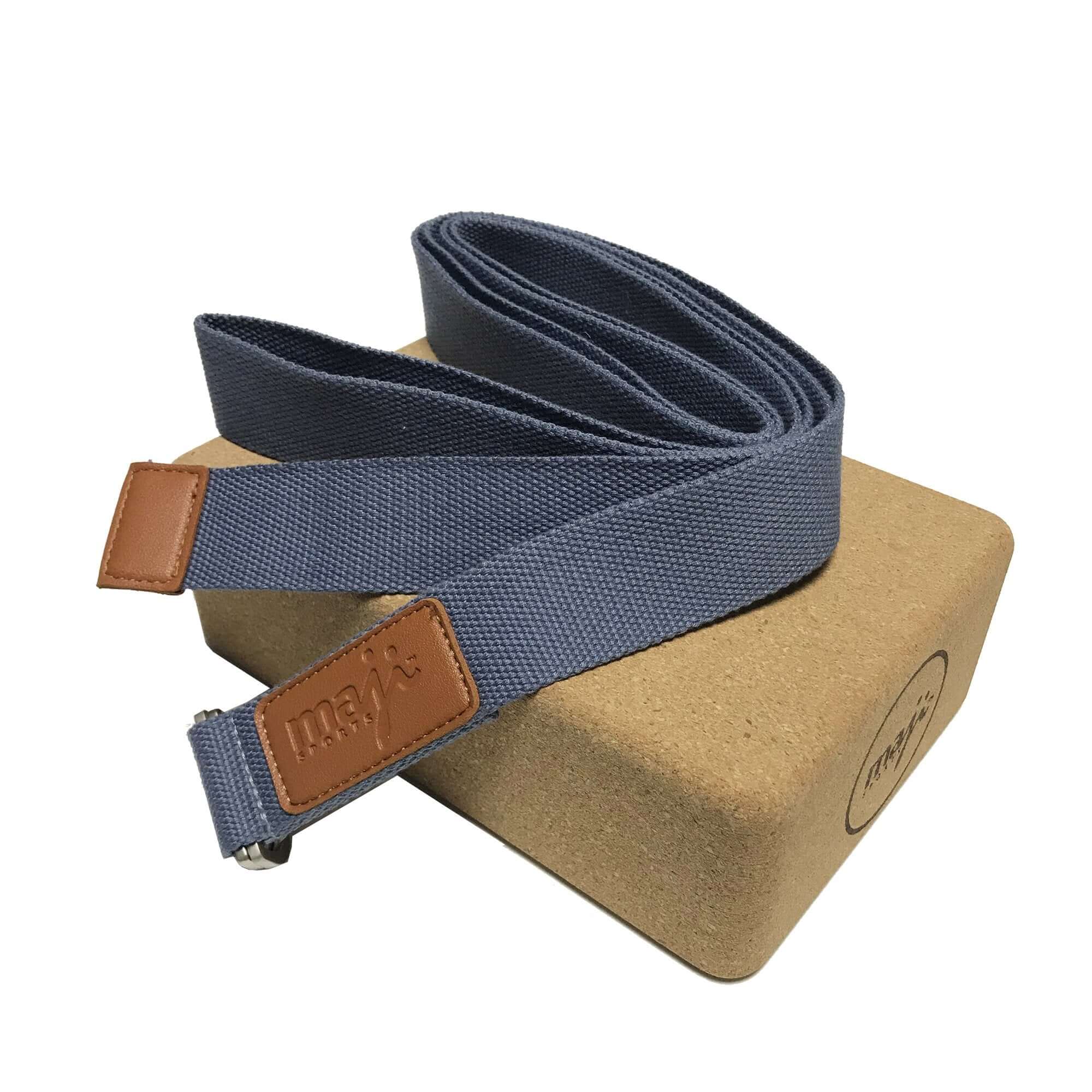 Cork Yoga Block and Strap Combo, featuring eco-friendly materials and ergonomic design for enhanced yoga practice.