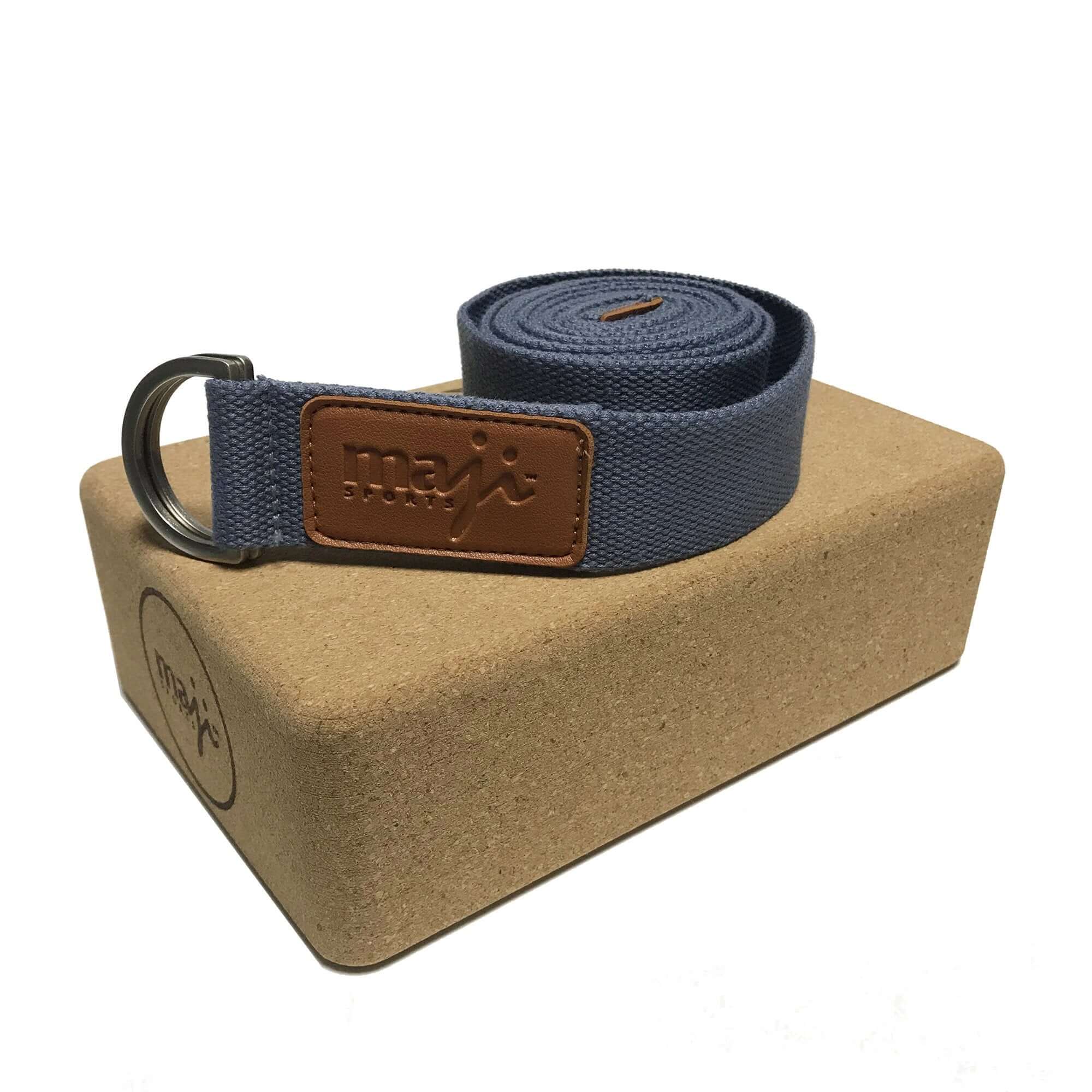 Cork Yoga Block and Strap Combo, featuring eco-friendly materials and ergonomic design for enhanced yoga practice.