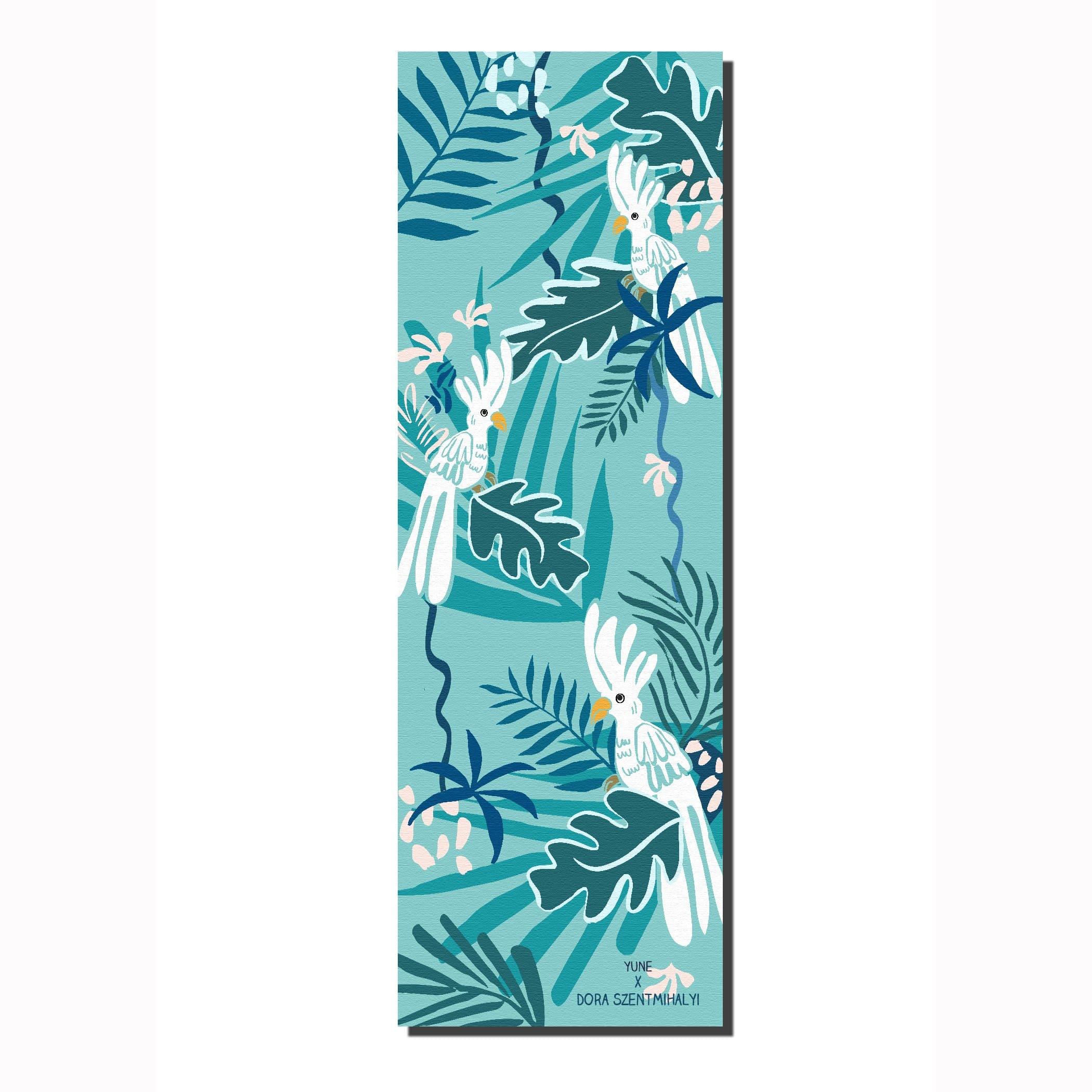 Dora Cacadus Trekk Travel Yoga Mat in vibrant colors, showcasing its textured surface and lightweight design, perfect for travel and yoga practice.