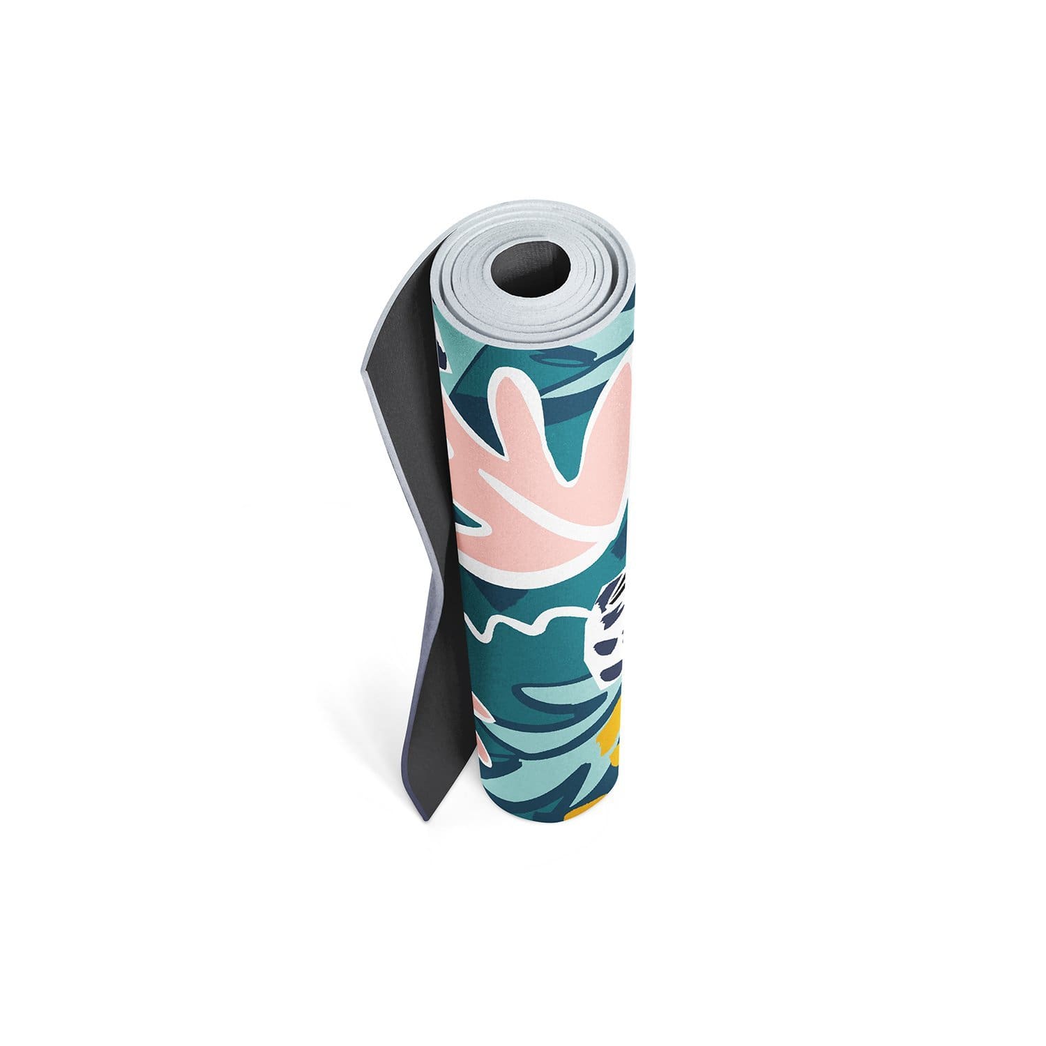 Dora Toucan Trekk Travel Yoga Mat featuring a vibrant design, lightweight construction, and textured surfaces for grip.