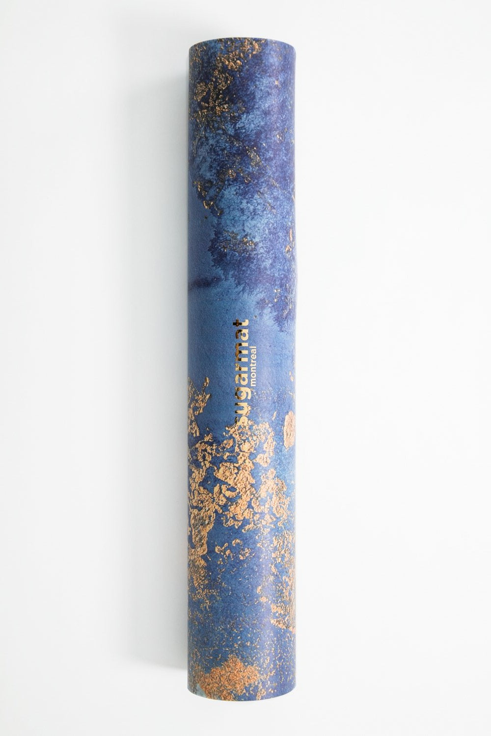 Dream Catcher Blue LUX PU Yoga Mat featuring abstract art design, available in 3MM and 5MM thickness, ideal for yoga practice.