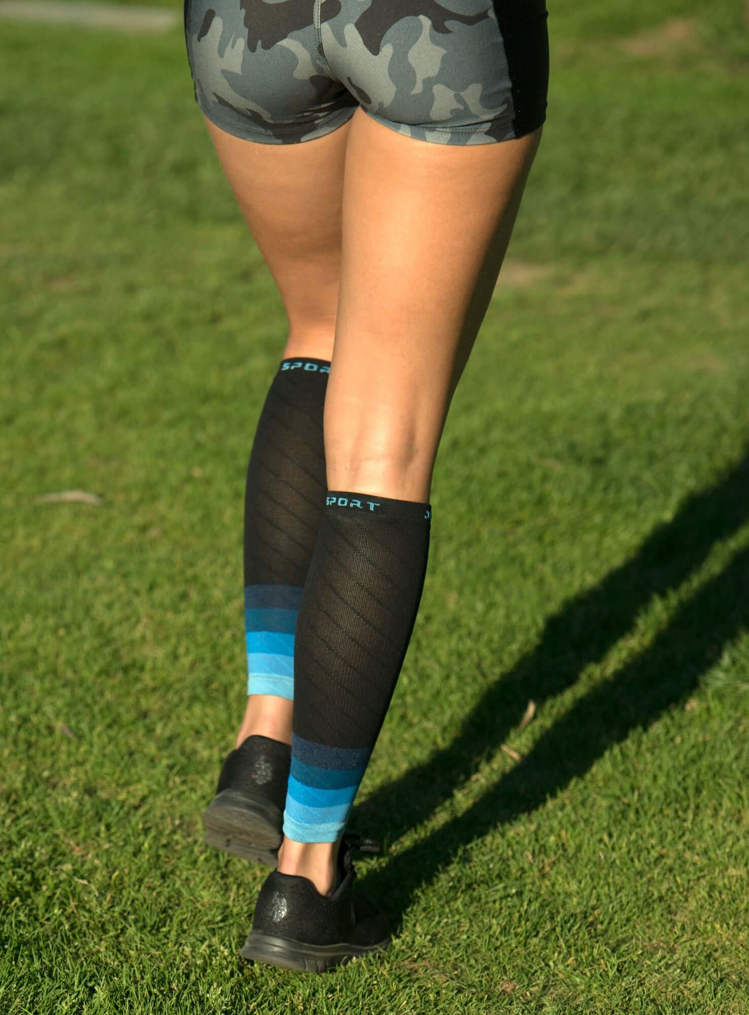 Endurance Compression Calf & Leg Sleeve designed for running and hiking, featuring gradient zoned compression panels for optimal support.