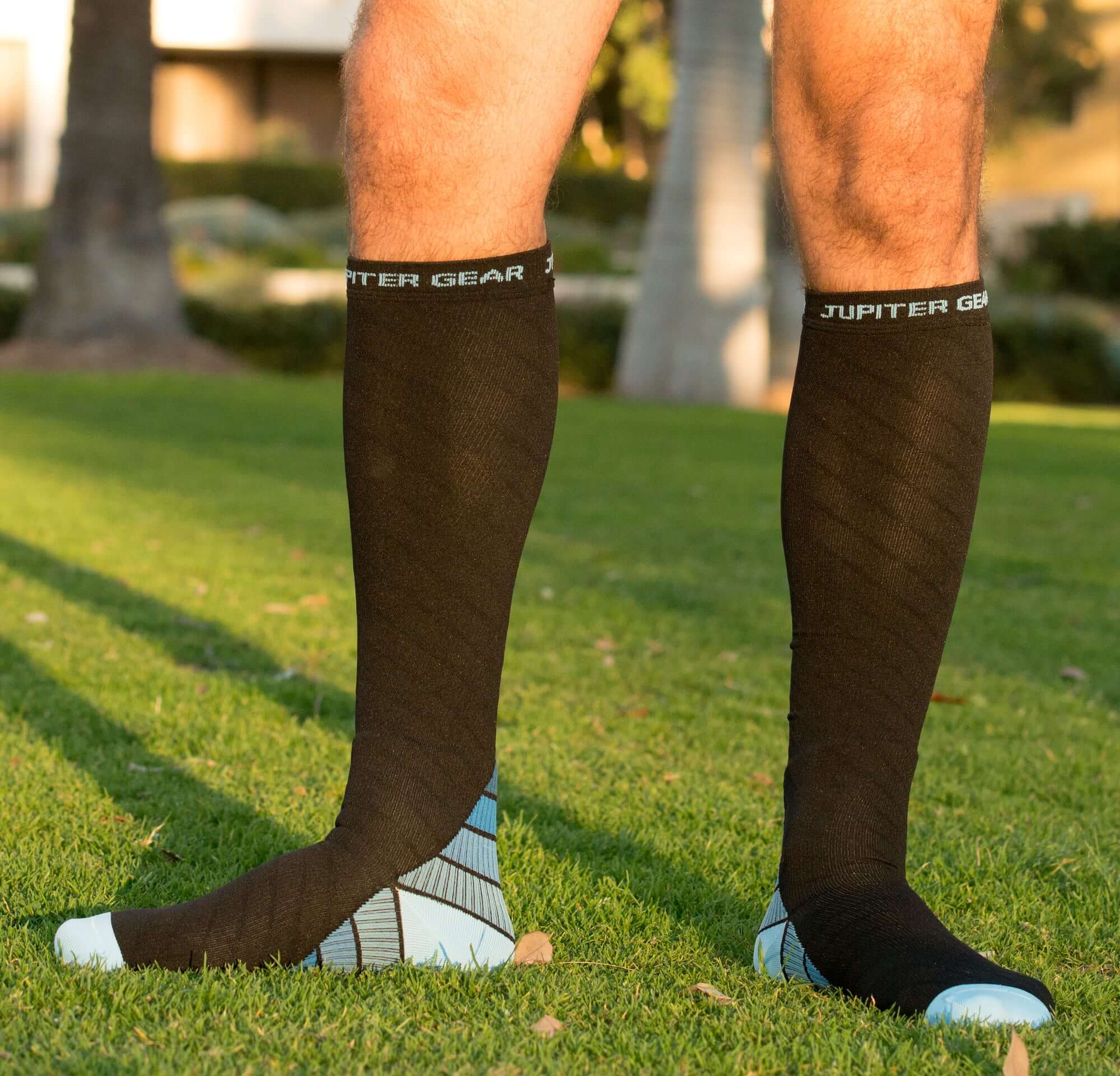 Endurance Compression Socks designed for running and hiking, featuring graduated compression technology and moisture-wicking fabric.