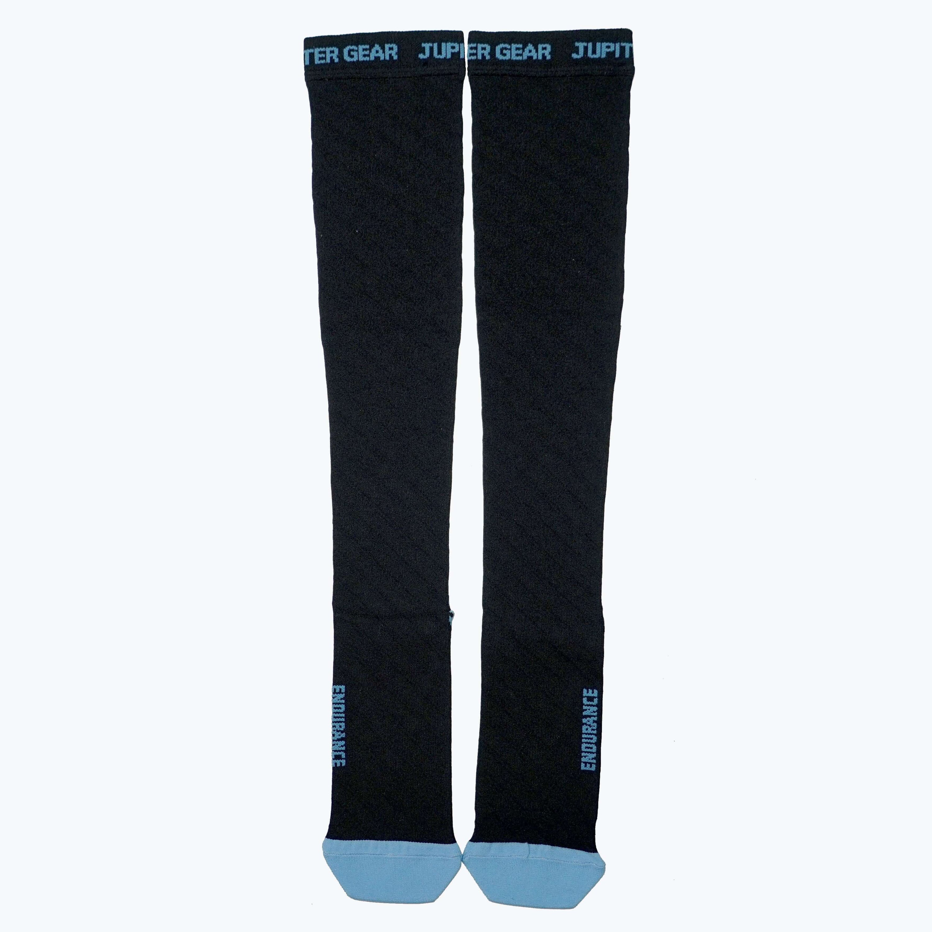 Endurance Compression Socks designed for running and hiking, featuring graduated compression technology and moisture-wicking fabric.