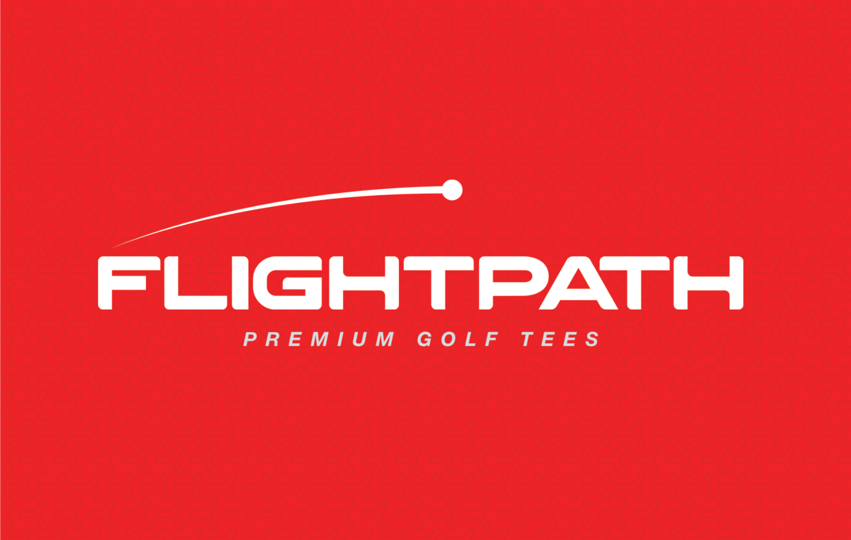 A pack of FlightPath Golf Tees showcasing their unique directional design and durability, ideal for enhancing golf performance.